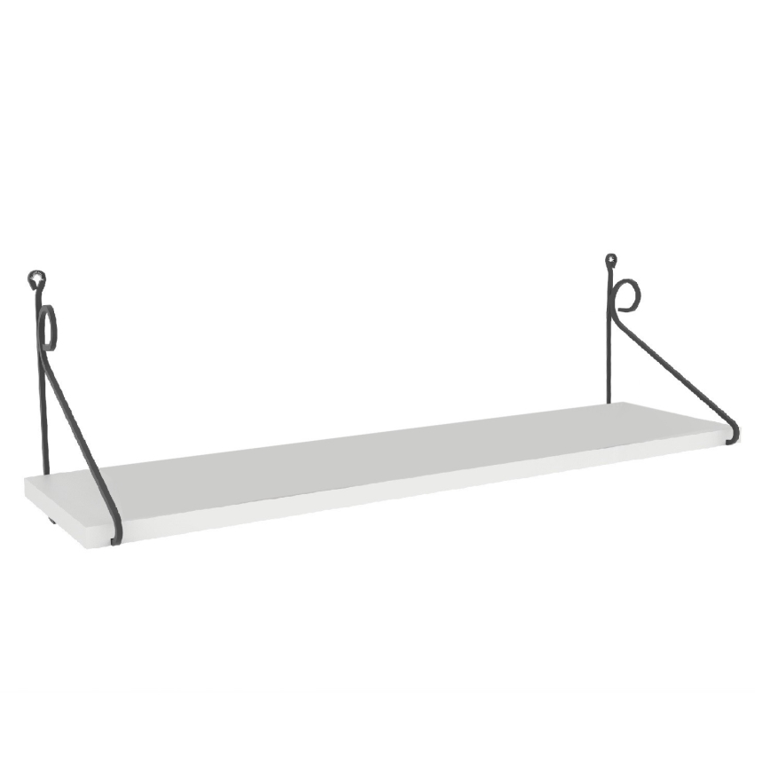 Wall shelf SERAMONI 27x72 cm white