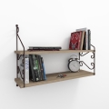 Wall shelf SERAMONI 51x72 cm brown