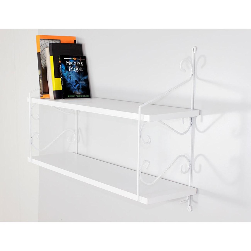 Wall shelf SERAMONI 51x72 cm white