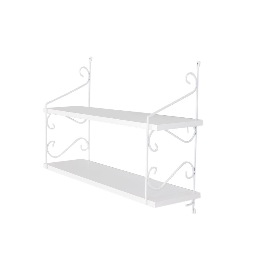 Wall shelf SERAMONI 51x72 cm white