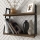 Wall shelf STELLA 40,2x45,4 cm brown/black