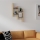 Wall shelf SU 85x49 cm beige/anthracite