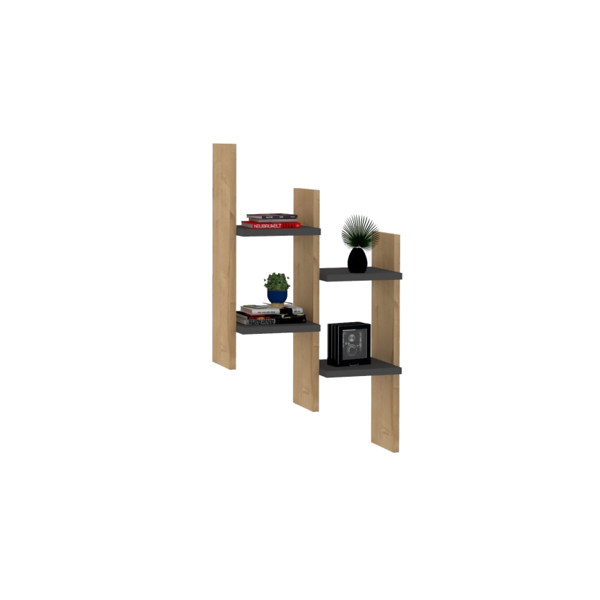Wall shelf SU 85x49 cm beige/anthracite