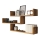 Wall shelf TRIO 55x119 cm oak wotan