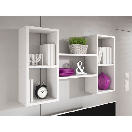 Wall shelf TRIO 60x102 cm white