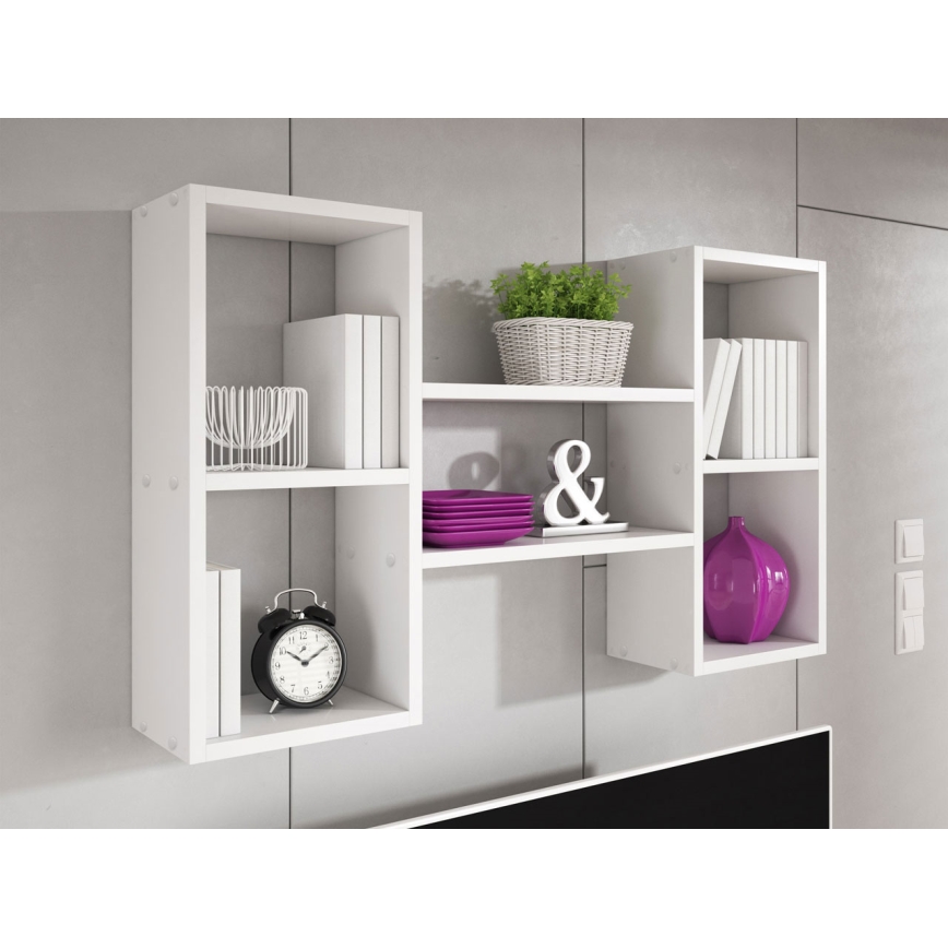 Wall shelf TRIO 60x102 cm white