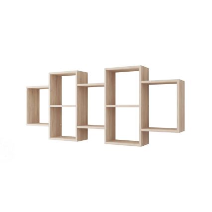 Wall shelf TRIO 65x161 cm oak sonoma