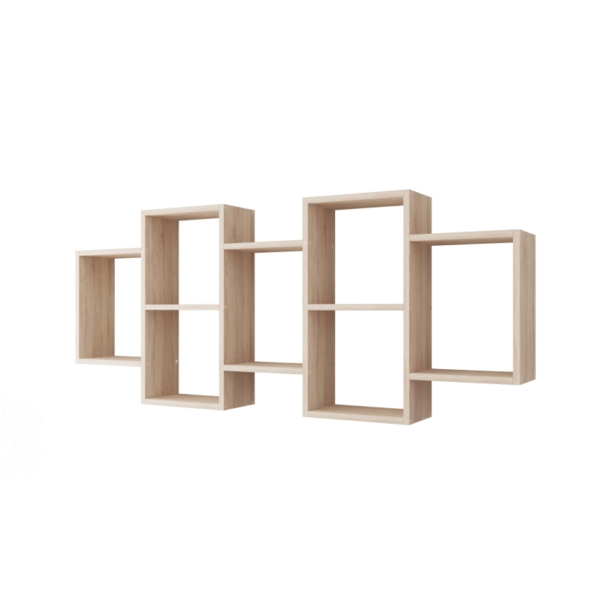 Wall shelf TRIO 65x161 cm oak sonoma
