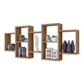 Wall shelf TRIO 65x161 cm oak wotan
