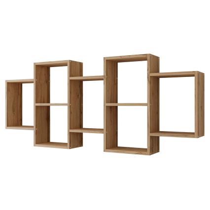 Wall shelf TRIO 65x161 cm oak wotan