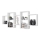 Wall shelf TRIO 65x161 cm white