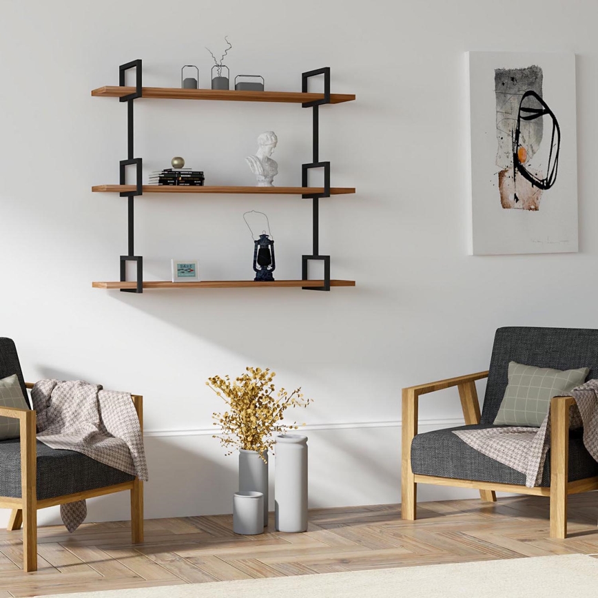 Wall shelf URAS 76x90 cm pine