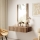 Wall shelf + wall mirror WITH oak wotan
