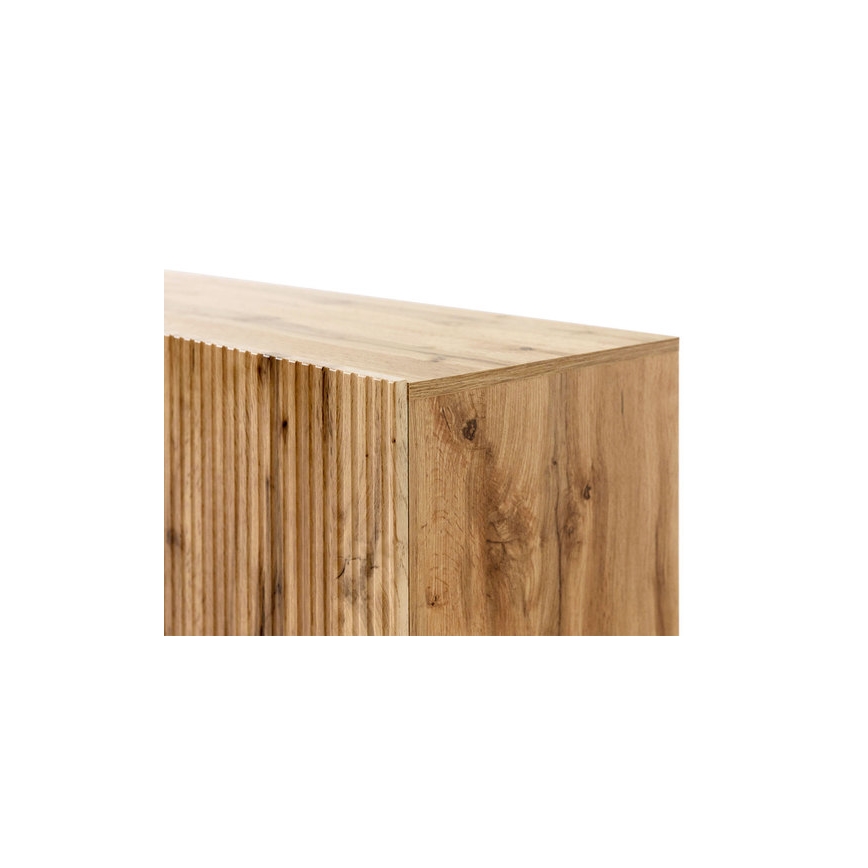 Wall shelf + wall mirror WITH oak wotan