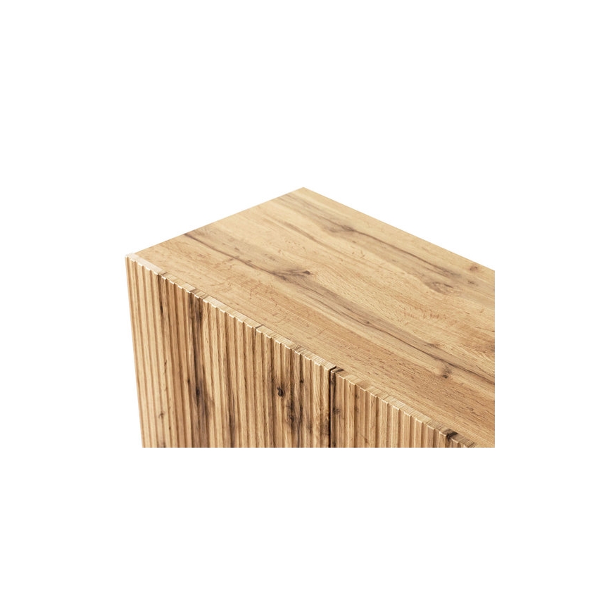 Wall shelf + wall mirror WITH oak wotan