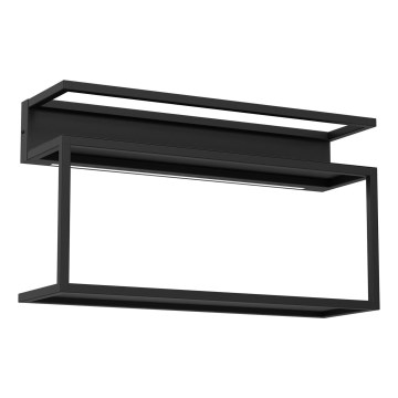 Wall shelf with LED lighting SHELF 33x60 cm black