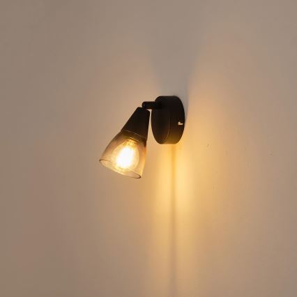 Wall spotlight 1xE14/7W/230V smoky
