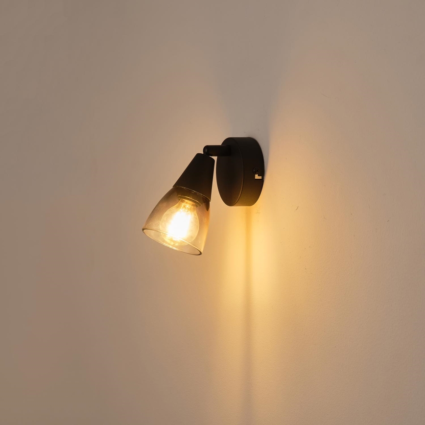 Wall spotlight 1xE14/7W/230V smoky