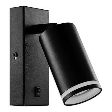 Wall spotlight 1xGU10/35W/230V black