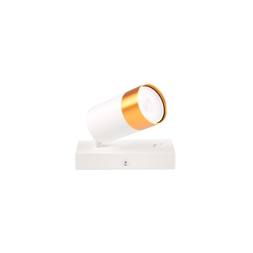 Wall spotlight 1xGU10/35W/230V white/gold