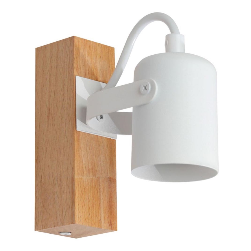 Wall spotlight 1xGU10/50W/230V beech/white
