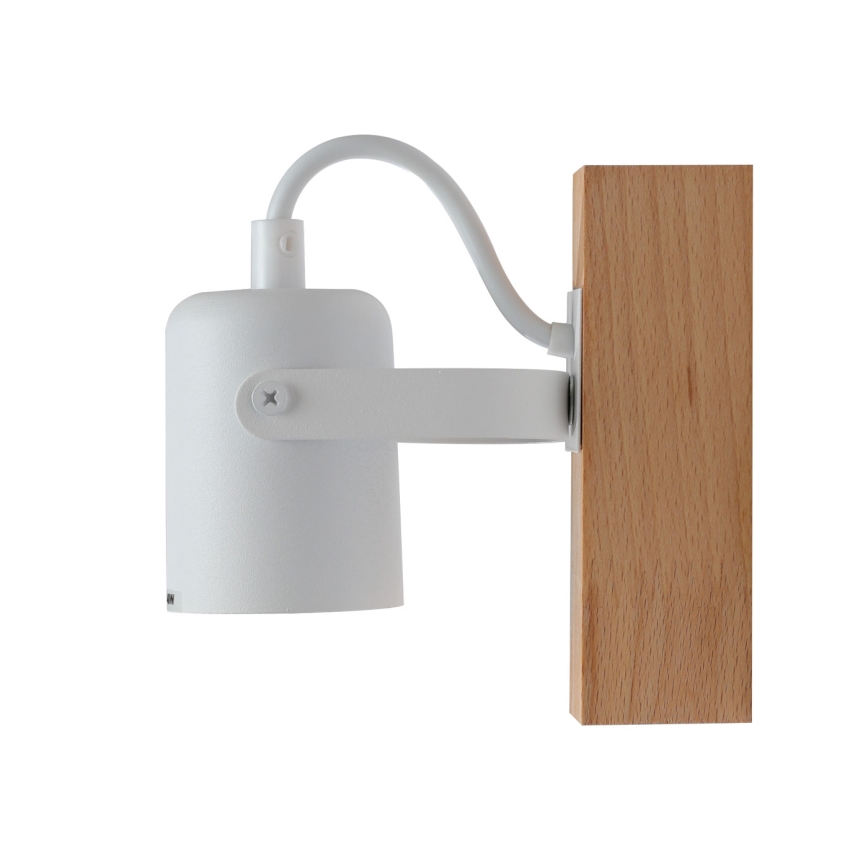 Wall spotlight 1xGU10/50W/230V beech/white