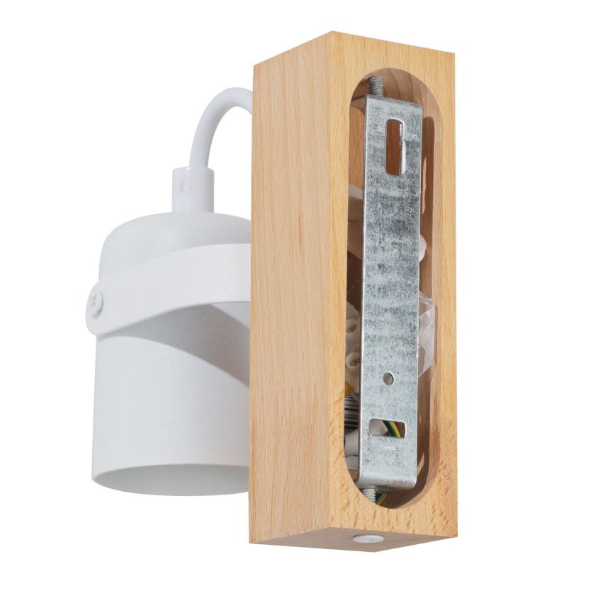 Wall spotlight 1xGU10/50W/230V beech/white