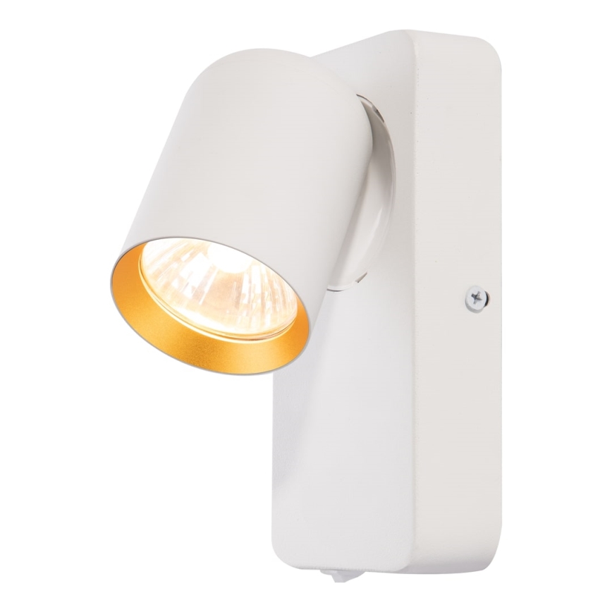 Wall spotlight ANDY 1xGU10/8W/230V white/gold