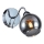 Wall spotlight CONNOR 1xE27/15W/230V shiny chrome/grey