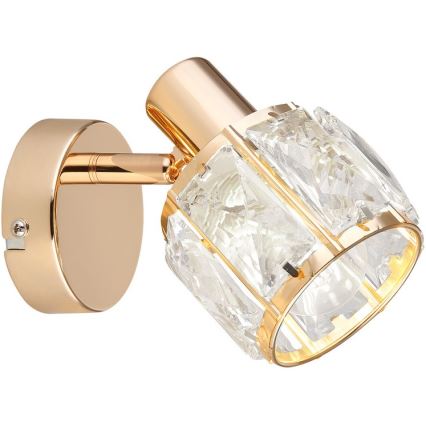 Wall spotlight DUBAI 1xE14/40W/230V rose gold