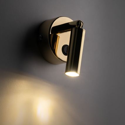 Wall spotlight ENZO 1xG9/8W/230V gold