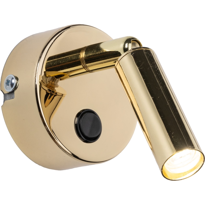Wall spotlight ENZO 1xG9/8W/230V gold