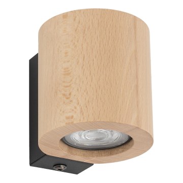 Wall spotlight EVE 1xGU10/10W/230V beech