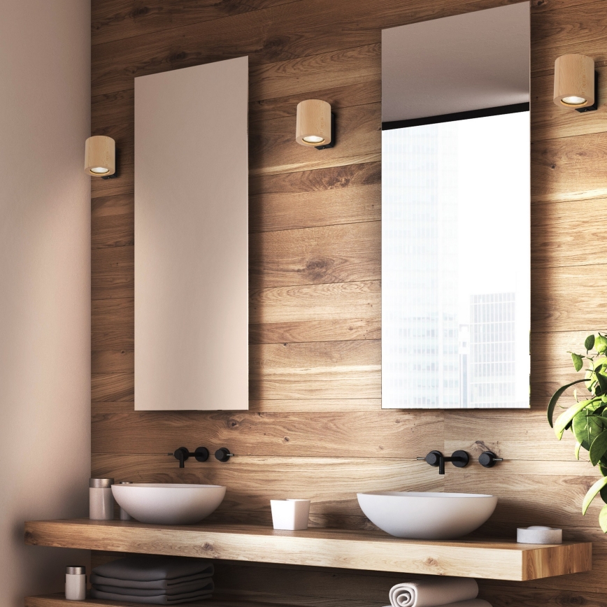 Wall spotlight EVE 1xGU10/10W/230V beech