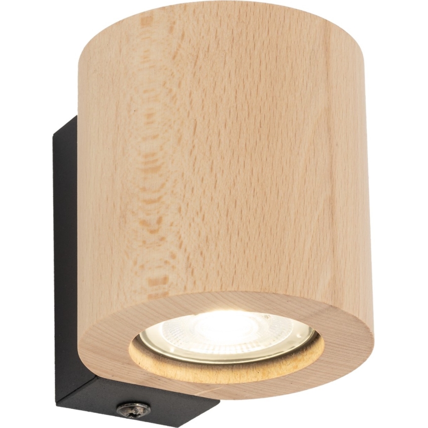Wall spotlight EVE 1xGU10/10W/230V beech