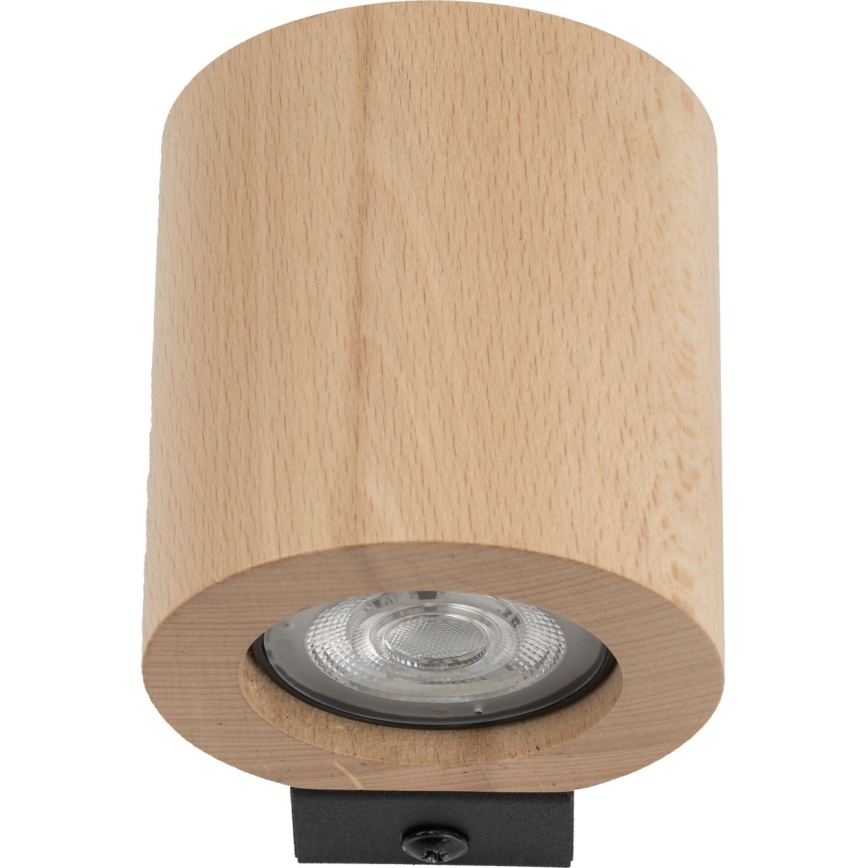 Wall spotlight EVE 1xGU10/10W/230V beech