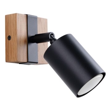 Wall spotlight FAGER 1xGU10/10W/230V black