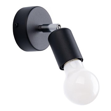 Wall spotlight FORNES 1xE27/60W/230V black