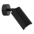 Wall spotlight HUDSON 1xGU10/8W/230V black