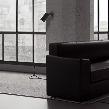Wall spotlight HUDSON 1xGU10/8W/230V black