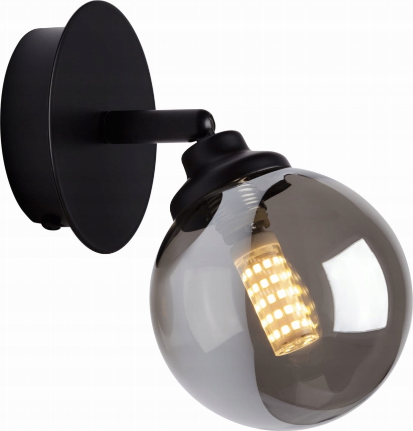 Wall spotlight IMAGINE 1xG9/40W/230V black/smoky