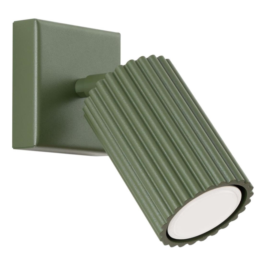 Wall spotlight KARBON 1xGU10/10W/230V green