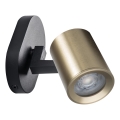 Wall spotlight LAURIN 1xGU10/10W/230V brass/black