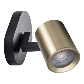 Wall spotlight LAURIN 1xGU10/10W/230V brass/black