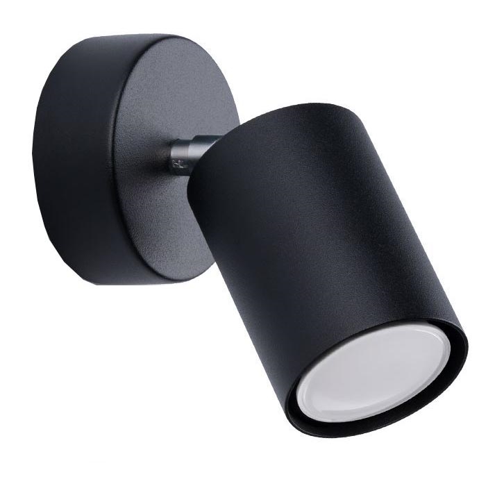 Wall spotlight LEMMI 1xGU10/40W/230V black