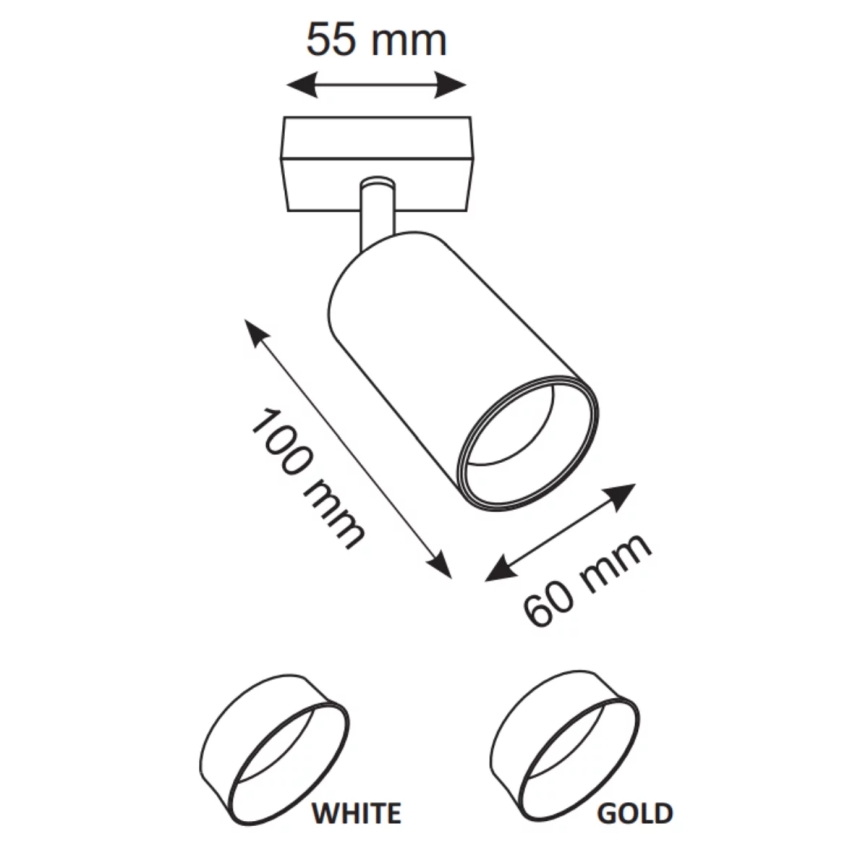 Wall spotlight MARIBEL 1xGU10/10W/230V white