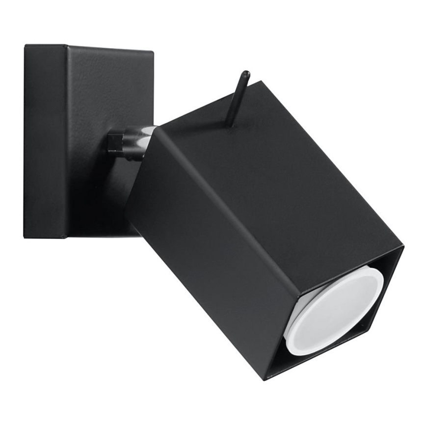 Wall spotlight MERIDA 1xGU10/40W/230V black