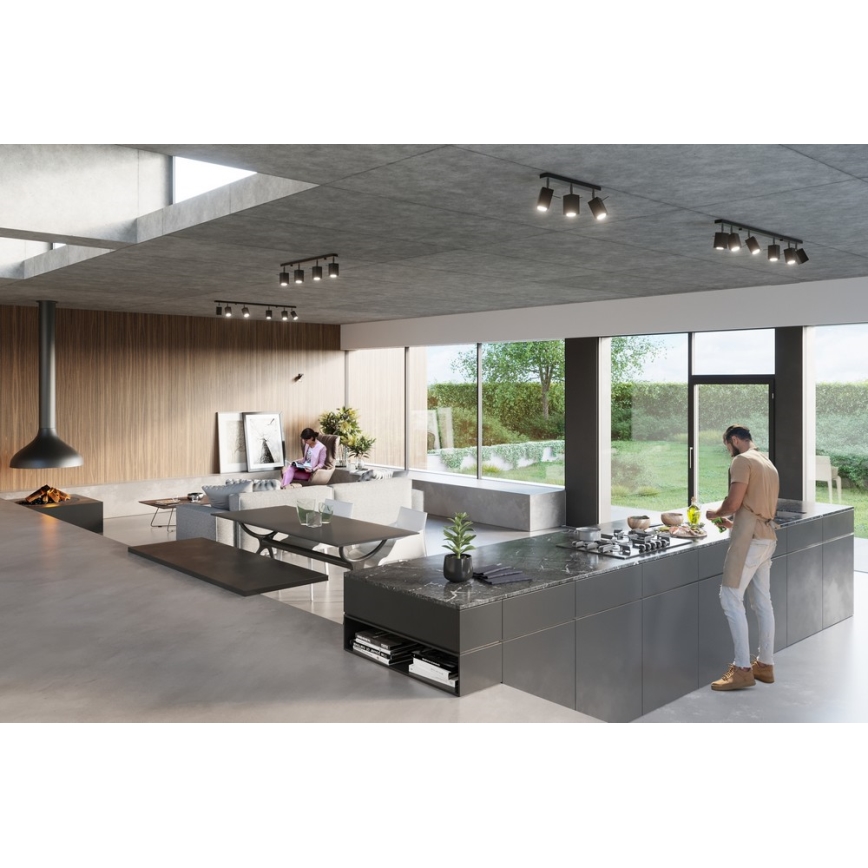 Sollux SL.0099 - Wall light MERIDA 1xGU10/40W/230V black