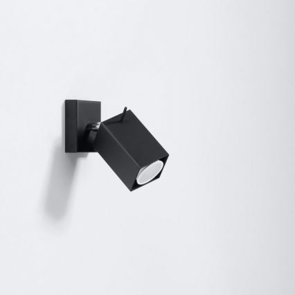 Wall spotlight MERIDA 1xGU10/40W/230V black