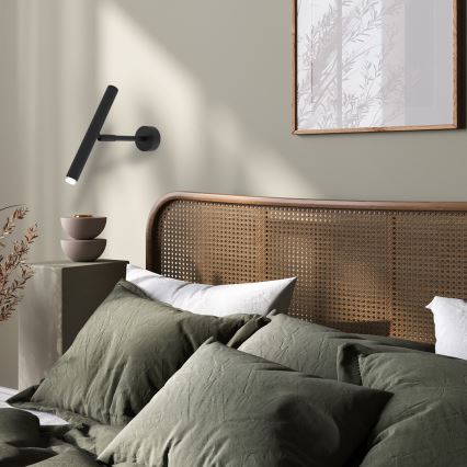 Wall spotlight MONZA 1xG9/8W/230V black